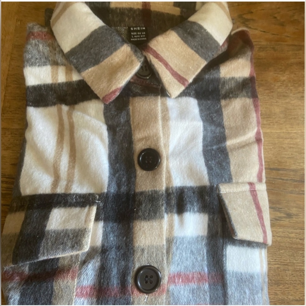 Shein Multicolor Plaid Jacket - image 1